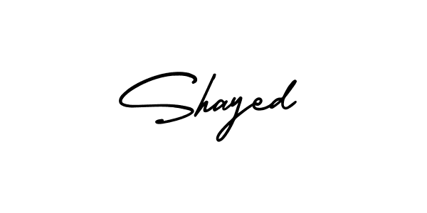You should practise on your own different ways (AmerikaSignatureDemo-Regular) to write your name (Shayed) in signature. don't let someone else do it for you. Shayed signature style 3 images and pictures png