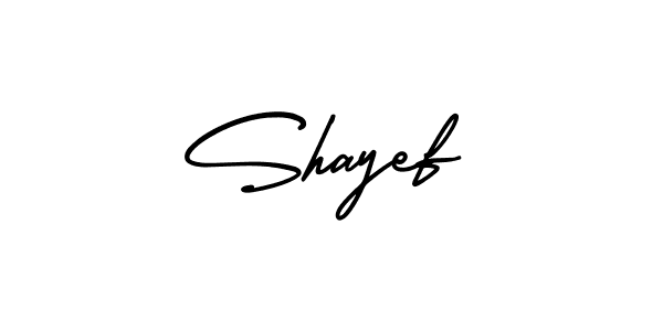 Make a beautiful signature design for name Shayef. Use this online signature maker to create a handwritten signature for free. Shayef signature style 3 images and pictures png
