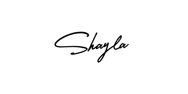 Best and Professional Signature Style for Shayla. AmerikaSignatureDemo-Regular Best Signature Style Collection. Shayla signature style 3 images and pictures png