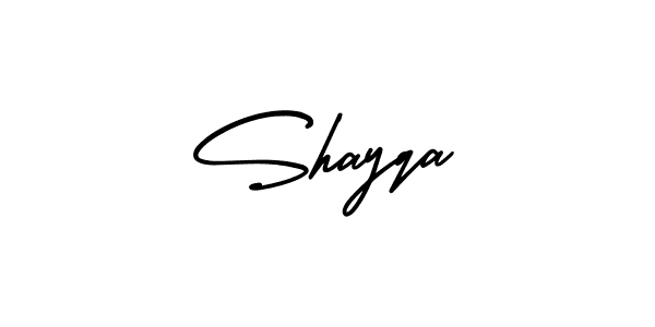 Design your own signature with our free online signature maker. With this signature software, you can create a handwritten (AmerikaSignatureDemo-Regular) signature for name Shayqa. Shayqa signature style 3 images and pictures png
