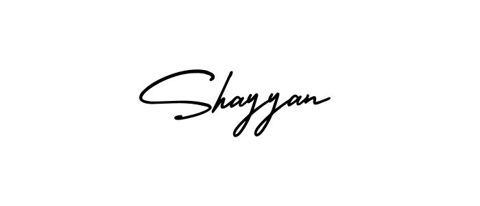 Create a beautiful signature design for name Shayyan. With this signature (AmerikaSignatureDemo-Regular) fonts, you can make a handwritten signature for free. Shayyan signature style 3 images and pictures png