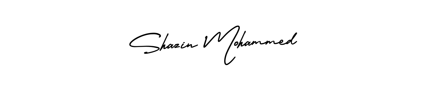 This is the best signature style for the Shazin Mohammed name. Also you like these signature font (AmerikaSignatureDemo-Regular). Mix name signature. Shazin Mohammed signature style 3 images and pictures png