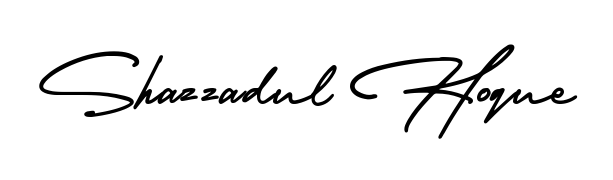 Make a short Shazzadul Hoque signature style. Manage your documents anywhere anytime using AmerikaSignatureDemo-Regular. Create and add eSignatures, submit forms, share and send files easily. Shazzadul Hoque signature style 3 images and pictures png