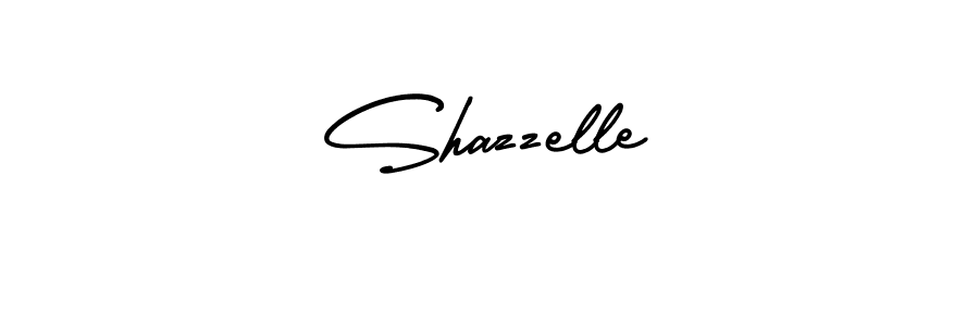 You should practise on your own different ways (AmerikaSignatureDemo-Regular) to write your name (Shazzelle) in signature. don't let someone else do it for you. Shazzelle signature style 3 images and pictures png