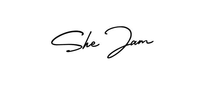 Once you've used our free online signature maker to create your best signature AmerikaSignatureDemo-Regular style, it's time to enjoy all of the benefits that She Jam name signing documents. She Jam signature style 3 images and pictures png