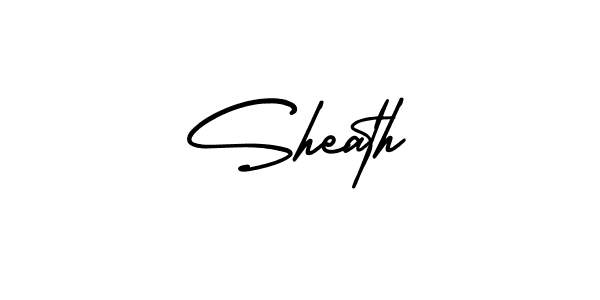 How to make Sheath name signature. Use AmerikaSignatureDemo-Regular style for creating short signs online. This is the latest handwritten sign. Sheath signature style 3 images and pictures png