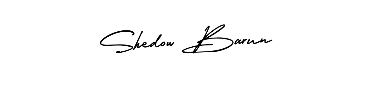 This is the best signature style for the Shedow Barun name. Also you like these signature font (AmerikaSignatureDemo-Regular). Mix name signature. Shedow Barun signature style 3 images and pictures png