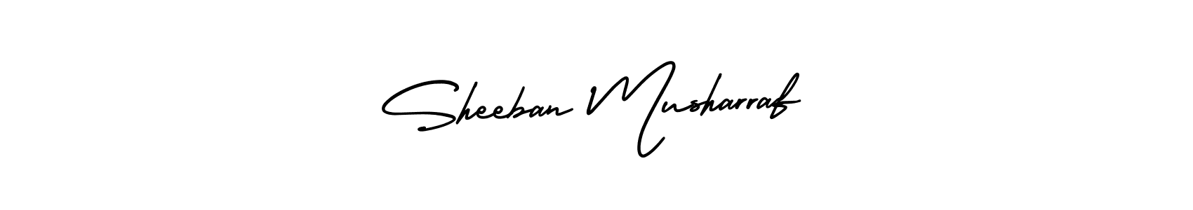 Also we have Sheeban Musharraf name is the best signature style. Create professional handwritten signature collection using AmerikaSignatureDemo-Regular autograph style. Sheeban Musharraf signature style 3 images and pictures png