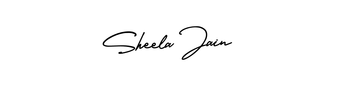 Design your own signature with our free online signature maker. With this signature software, you can create a handwritten (AmerikaSignatureDemo-Regular) signature for name Sheela Jain. Sheela Jain signature style 3 images and pictures png