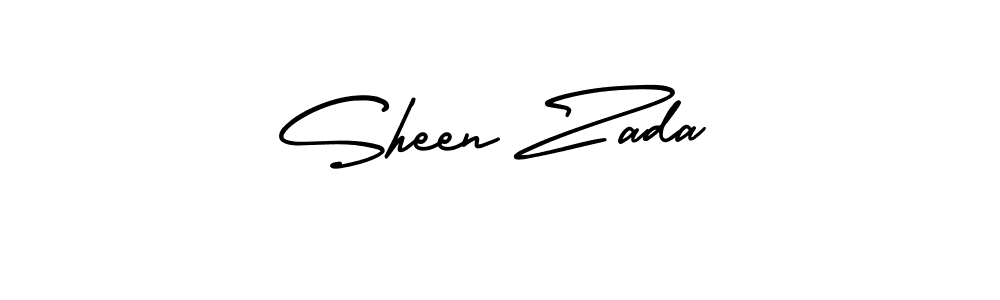 Make a beautiful signature design for name Sheen Zada. With this signature (AmerikaSignatureDemo-Regular) style, you can create a handwritten signature for free. Sheen Zada signature style 3 images and pictures png