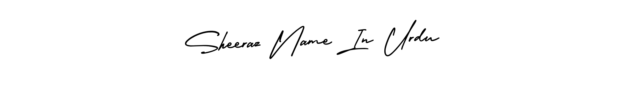 Create a beautiful signature design for name Sheeraz Name In Urdu. With this signature (AmerikaSignatureDemo-Regular) fonts, you can make a handwritten signature for free. Sheeraz Name In Urdu signature style 3 images and pictures png