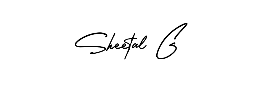 This is the best signature style for the Sheetal G name. Also you like these signature font (AmerikaSignatureDemo-Regular). Mix name signature. Sheetal G signature style 3 images and pictures png