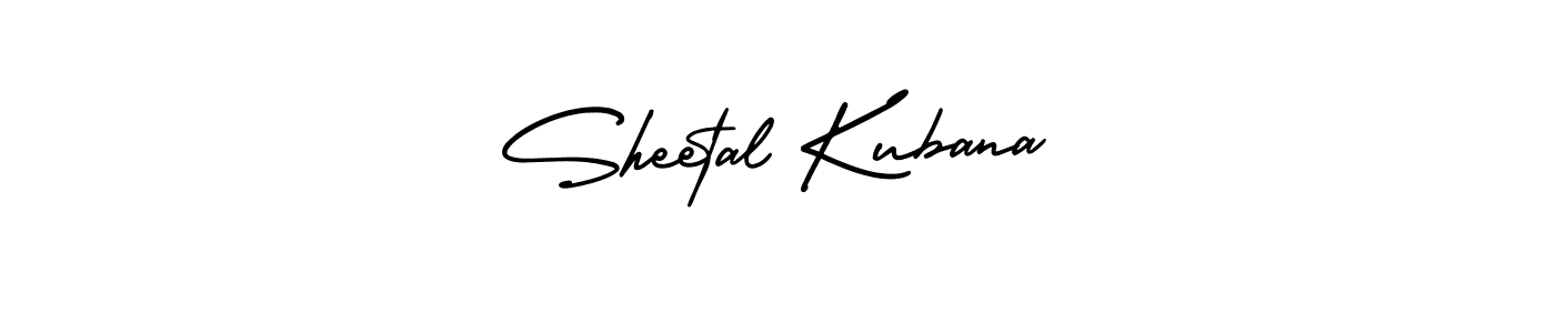 Sheetal Kubana stylish signature style. Best Handwritten Sign (AmerikaSignatureDemo-Regular) for my name. Handwritten Signature Collection Ideas for my name Sheetal Kubana. Sheetal Kubana signature style 3 images and pictures png