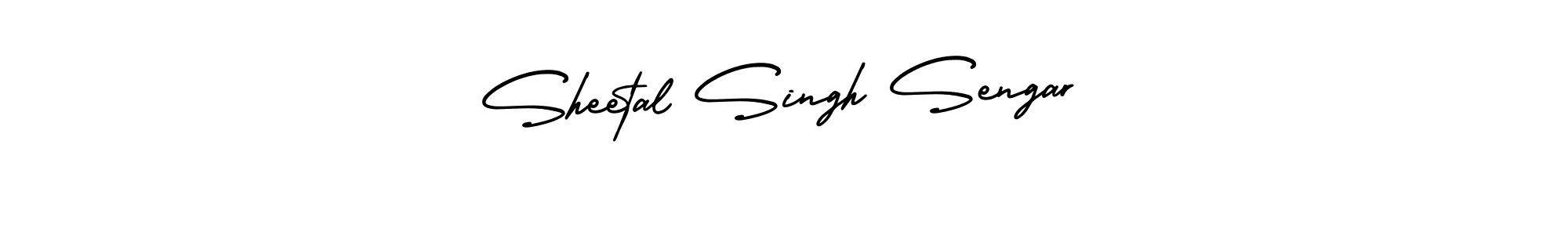 Similarly AmerikaSignatureDemo-Regular is the best handwritten signature design. Signature creator online .You can use it as an online autograph creator for name Sheetal Singh Sengar. Sheetal Singh Sengar signature style 3 images and pictures png