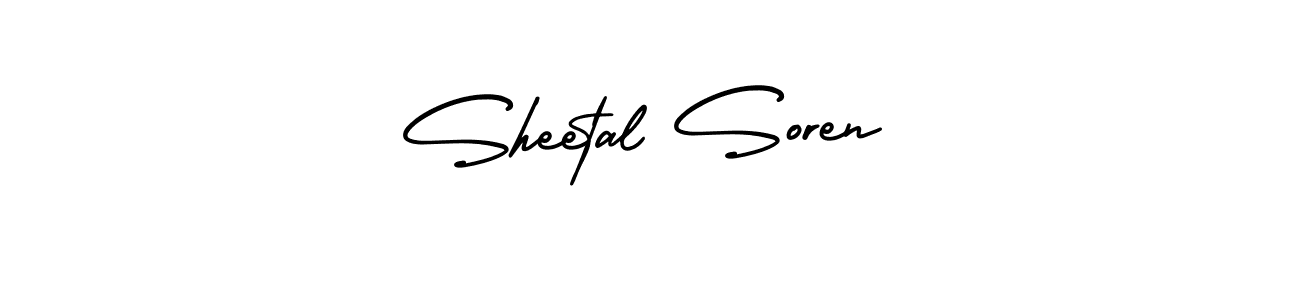 Design your own signature with our free online signature maker. With this signature software, you can create a handwritten (AmerikaSignatureDemo-Regular) signature for name Sheetal Soren. Sheetal Soren signature style 3 images and pictures png