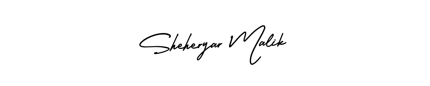 How to make Sheheryar Malik signature? AmerikaSignatureDemo-Regular is a professional autograph style. Create handwritten signature for Sheheryar Malik name. Sheheryar Malik signature style 3 images and pictures png
