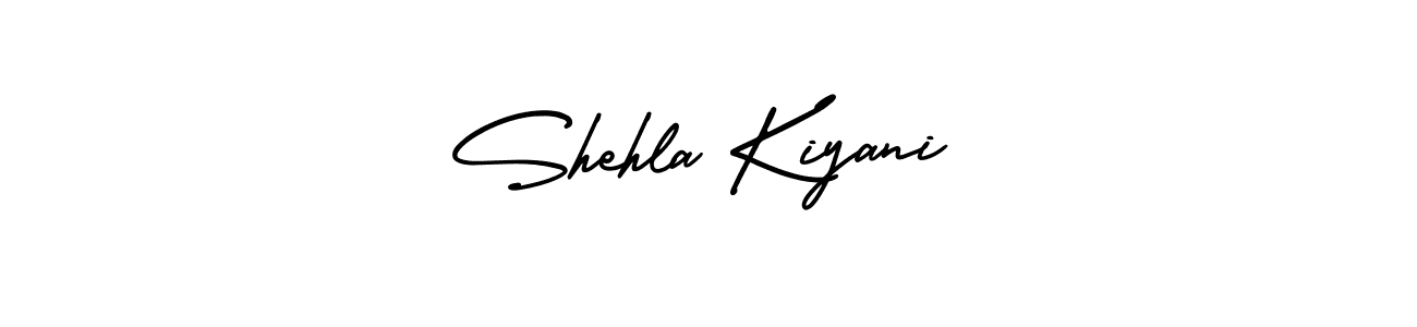 Design your own signature with our free online signature maker. With this signature software, you can create a handwritten (AmerikaSignatureDemo-Regular) signature for name Shehla Kiyani. Shehla Kiyani signature style 3 images and pictures png