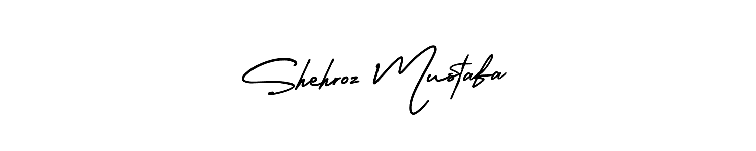 Use a signature maker to create a handwritten signature online. With this signature software, you can design (AmerikaSignatureDemo-Regular) your own signature for name Shehroz Mustafa. Shehroz Mustafa signature style 3 images and pictures png