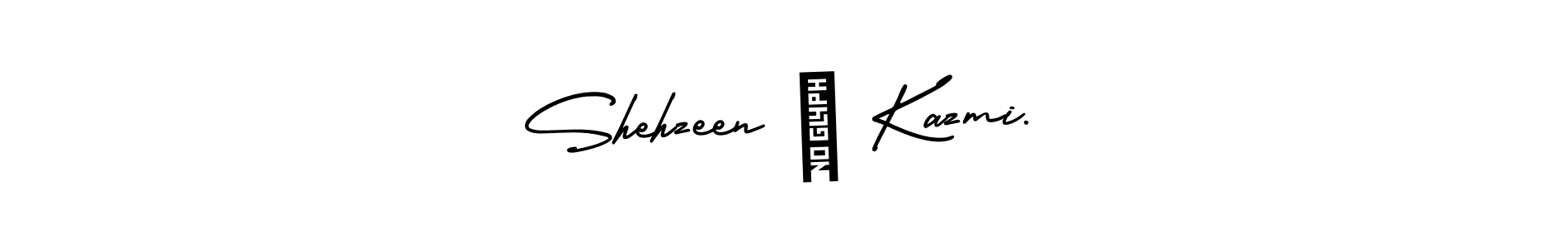 How to make Shehzeen ❤ Kazmi. name signature. Use AmerikaSignatureDemo-Regular style for creating short signs online. This is the latest handwritten sign. Shehzeen ❤ Kazmi. signature style 3 images and pictures png