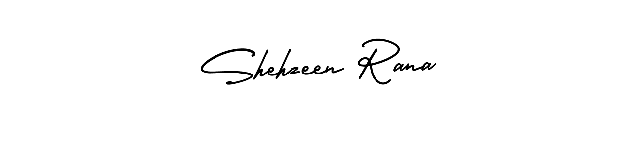 You should practise on your own different ways (AmerikaSignatureDemo-Regular) to write your name (Shehzeen Rana) in signature. don't let someone else do it for you. Shehzeen Rana signature style 3 images and pictures png