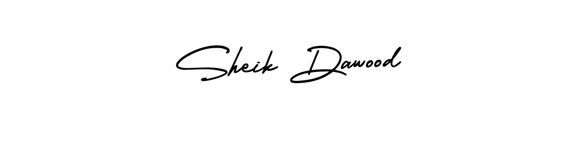 It looks lik you need a new signature style for name Sheik Dawood. Design unique handwritten (AmerikaSignatureDemo-Regular) signature with our free signature maker in just a few clicks. Sheik Dawood signature style 3 images and pictures png