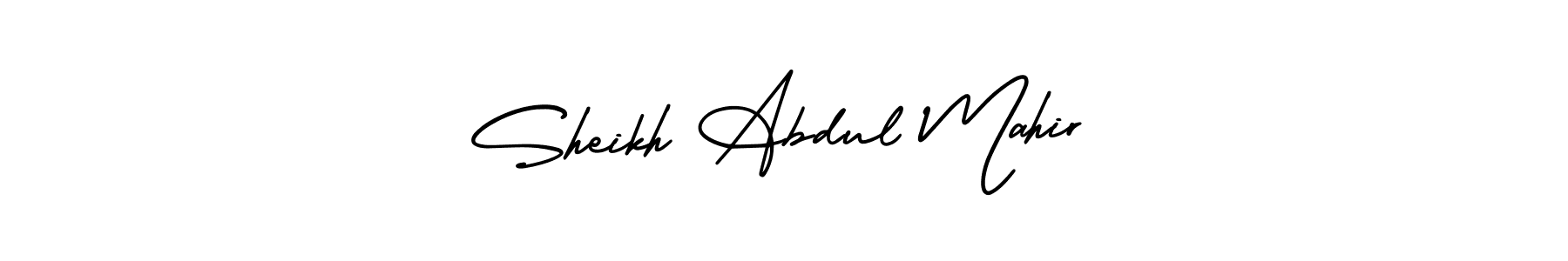 You can use this online signature creator to create a handwritten signature for the name Sheikh Abdul Mahir. This is the best online autograph maker. Sheikh Abdul Mahir signature style 3 images and pictures png