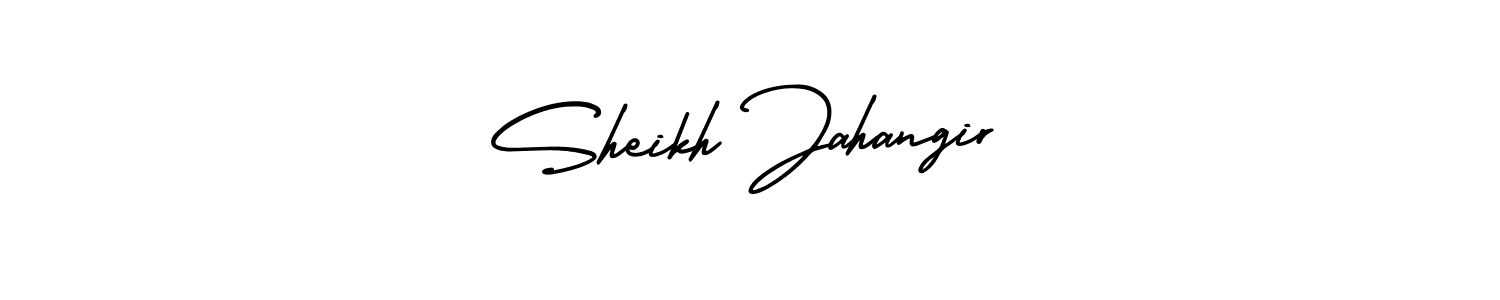 if you are searching for the best signature style for your name Sheikh Jahangir. so please give up your signature search. here we have designed multiple signature styles  using AmerikaSignatureDemo-Regular. Sheikh Jahangir signature style 3 images and pictures png