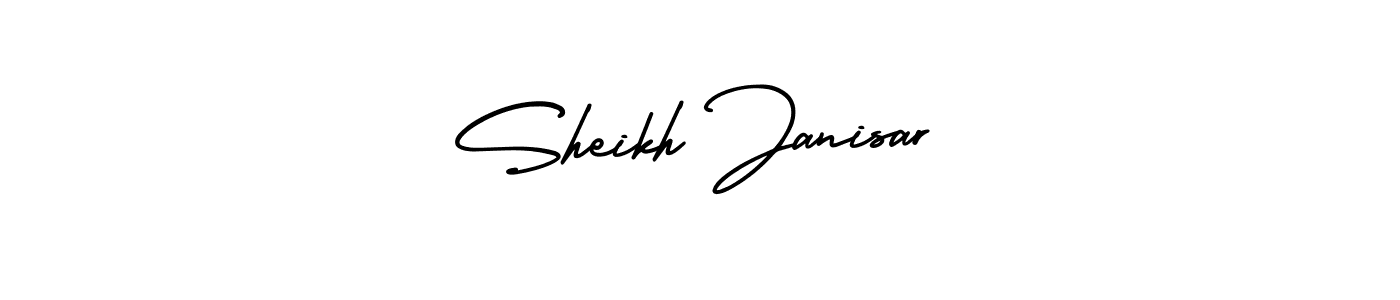 Sheikh Janisar stylish signature style. Best Handwritten Sign (AmerikaSignatureDemo-Regular) for my name. Handwritten Signature Collection Ideas for my name Sheikh Janisar. Sheikh Janisar signature style 3 images and pictures png