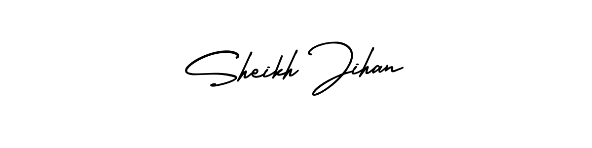 How to make Sheikh Jihan signature? AmerikaSignatureDemo-Regular is a professional autograph style. Create handwritten signature for Sheikh Jihan name. Sheikh Jihan signature style 3 images and pictures png