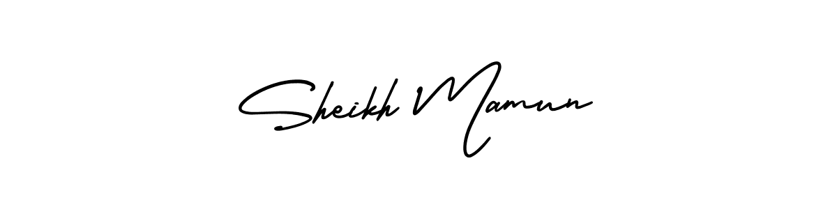 Create a beautiful signature design for name Sheikh Mamun. With this signature (AmerikaSignatureDemo-Regular) fonts, you can make a handwritten signature for free. Sheikh Mamun signature style 3 images and pictures png