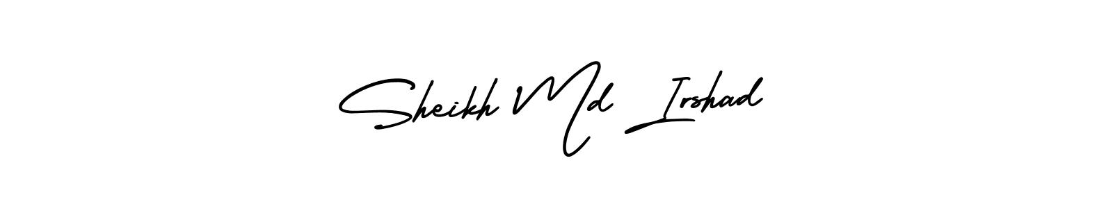 How to make Sheikh Md Irshad name signature. Use AmerikaSignatureDemo-Regular style for creating short signs online. This is the latest handwritten sign. Sheikh Md Irshad signature style 3 images and pictures png