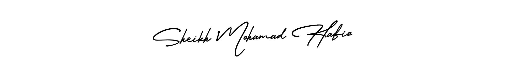 How to make Sheikh Mohamad Hafiz name signature. Use AmerikaSignatureDemo-Regular style for creating short signs online. This is the latest handwritten sign. Sheikh Mohamad Hafiz signature style 3 images and pictures png