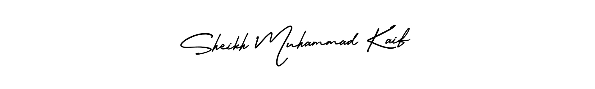 How to make Sheikh Muhammad Kaif signature? AmerikaSignatureDemo-Regular is a professional autograph style. Create handwritten signature for Sheikh Muhammad Kaif name. Sheikh Muhammad Kaif signature style 3 images and pictures png