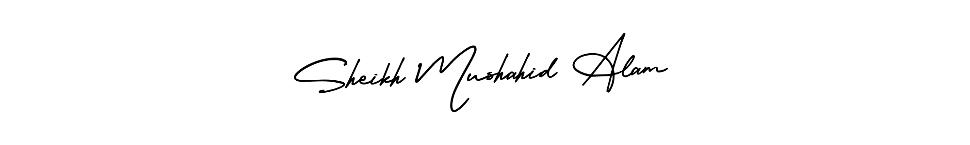 Make a beautiful signature design for name Sheikh Mushahid Alam. Use this online signature maker to create a handwritten signature for free. Sheikh Mushahid Alam signature style 3 images and pictures png