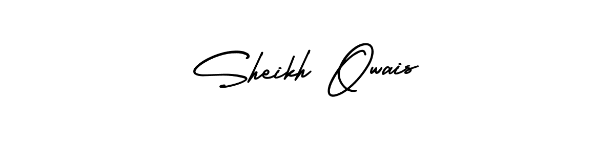 Use a signature maker to create a handwritten signature online. With this signature software, you can design (AmerikaSignatureDemo-Regular) your own signature for name Sheikh Owais. Sheikh Owais signature style 3 images and pictures png