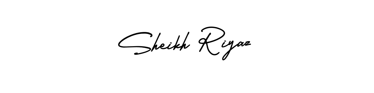 It looks lik you need a new signature style for name Sheikh Riyaz. Design unique handwritten (AmerikaSignatureDemo-Regular) signature with our free signature maker in just a few clicks. Sheikh Riyaz signature style 3 images and pictures png