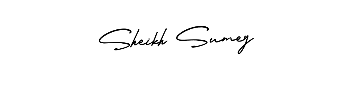 You should practise on your own different ways (AmerikaSignatureDemo-Regular) to write your name (Sheikh Sumey) in signature. don't let someone else do it for you. Sheikh Sumey signature style 3 images and pictures png