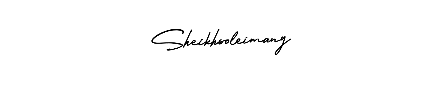 Design your own signature with our free online signature maker. With this signature software, you can create a handwritten (AmerikaSignatureDemo-Regular) signature for name Sheikhsoleimany. Sheikhsoleimany signature style 3 images and pictures png