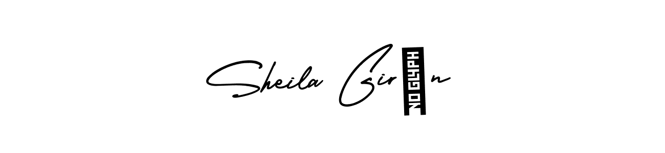 if you are searching for the best signature style for your name Sheila Girón. so please give up your signature search. here we have designed multiple signature styles  using AmerikaSignatureDemo-Regular. Sheila Girón signature style 3 images and pictures png
