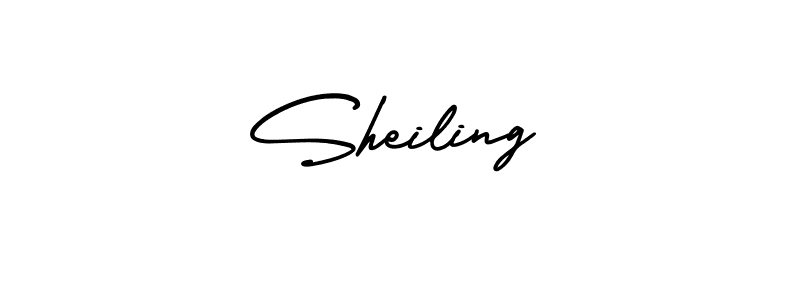 It looks lik you need a new signature style for name Sheiling. Design unique handwritten (AmerikaSignatureDemo-Regular) signature with our free signature maker in just a few clicks. Sheiling signature style 3 images and pictures png