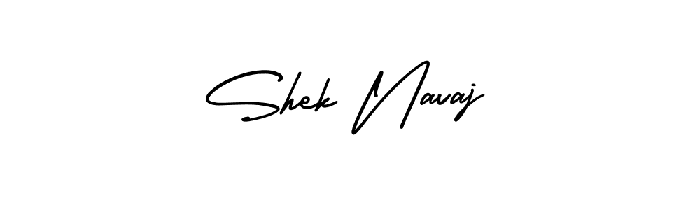 Make a beautiful signature design for name Shek Navaj. With this signature (AmerikaSignatureDemo-Regular) style, you can create a handwritten signature for free. Shek Navaj signature style 3 images and pictures png