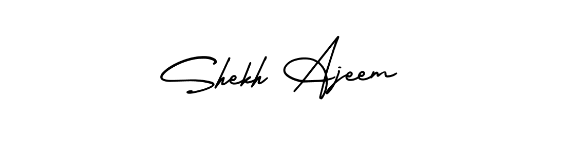Also we have Shekh Ajeem name is the best signature style. Create professional handwritten signature collection using AmerikaSignatureDemo-Regular autograph style. Shekh Ajeem signature style 3 images and pictures png