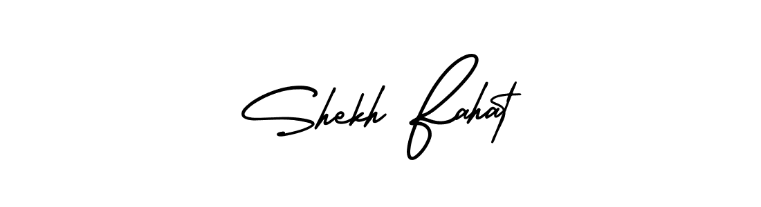 if you are searching for the best signature style for your name Shekh Fahat. so please give up your signature search. here we have designed multiple signature styles  using AmerikaSignatureDemo-Regular. Shekh Fahat signature style 3 images and pictures png
