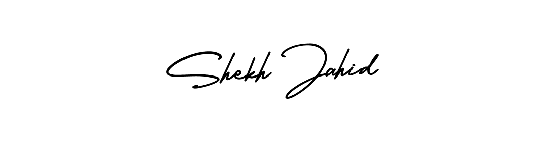 It looks lik you need a new signature style for name Shekh Jahid. Design unique handwritten (AmerikaSignatureDemo-Regular) signature with our free signature maker in just a few clicks. Shekh Jahid signature style 3 images and pictures png