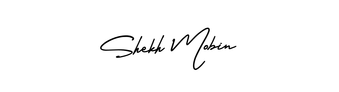How to make Shekh Mobin signature? AmerikaSignatureDemo-Regular is a professional autograph style. Create handwritten signature for Shekh Mobin name. Shekh Mobin signature style 3 images and pictures png