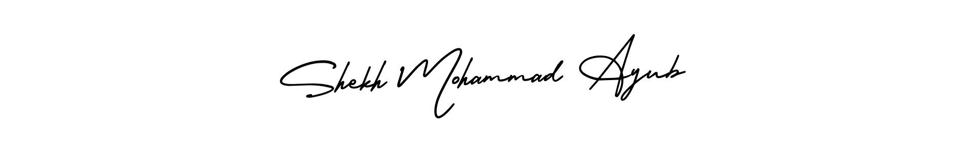 Shekh Mohammad Ayub stylish signature style. Best Handwritten Sign (AmerikaSignatureDemo-Regular) for my name. Handwritten Signature Collection Ideas for my name Shekh Mohammad Ayub. Shekh Mohammad Ayub signature style 3 images and pictures png