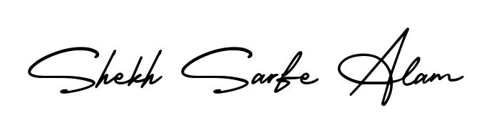 Give your name Shekh Sarfe Alam an exquisite flair with the AmerikaSignatureDemo-Regular script font. Ideal for contracts, resumes, and formal letterheads. Shekh Sarfe Alam signature style 3 images and pictures png