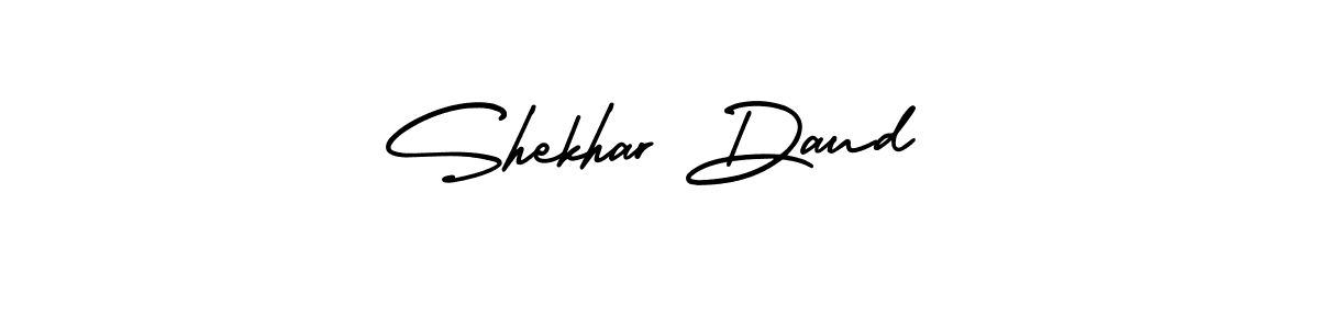 The best way (AmerikaSignatureDemo-Regular) to make a short signature is to pick only two or three words in your name. The name Shekhar Daud include a total of six letters. For converting this name. Shekhar Daud signature style 3 images and pictures png