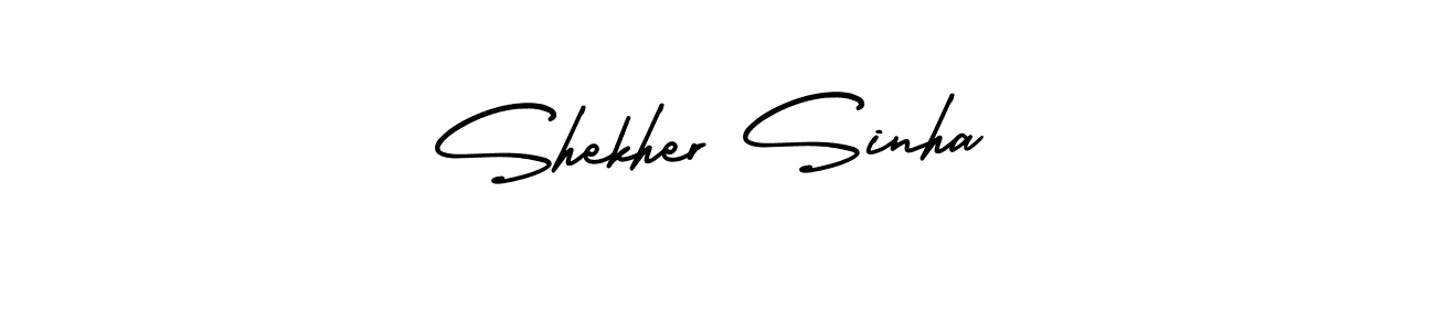 How to make Shekher Sinha signature? AmerikaSignatureDemo-Regular is a professional autograph style. Create handwritten signature for Shekher Sinha name. Shekher Sinha signature style 3 images and pictures png
