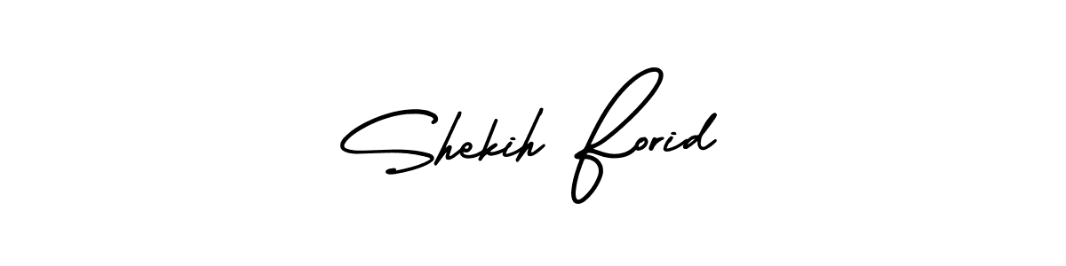 How to make Shekih Forid signature? AmerikaSignatureDemo-Regular is a professional autograph style. Create handwritten signature for Shekih Forid name. Shekih Forid signature style 3 images and pictures png